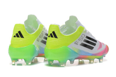Adidas F50 Elite FG Football Boots - White/Pink/Yellow