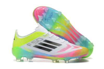 Adidas F50 Elite FG Football Boots - White/Pink/Yellow