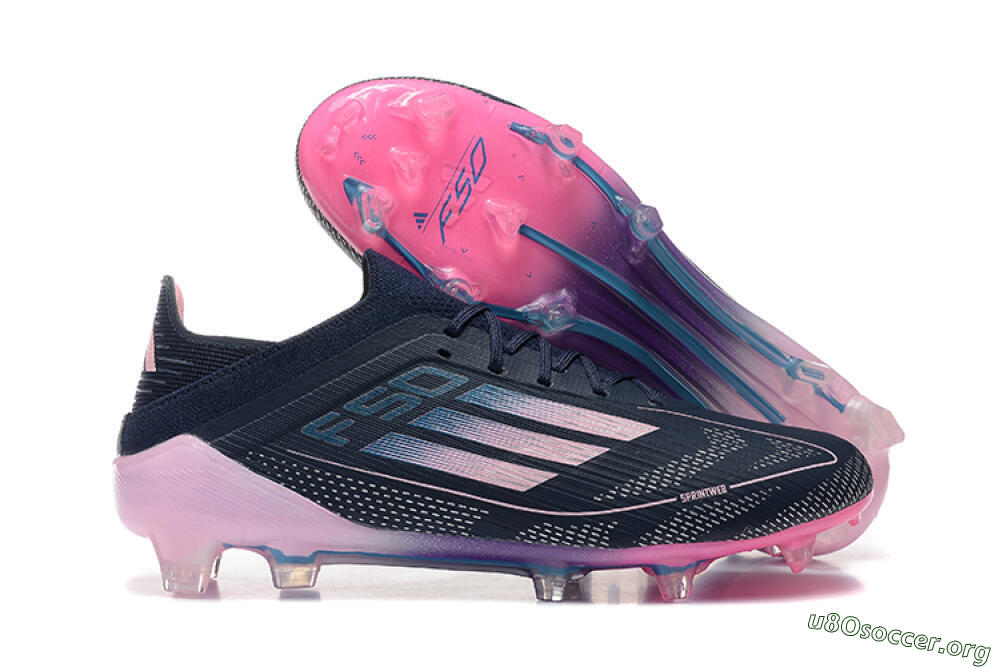 Adidas F50 Elite FG Football Boots - Blue/Pink/Purple 2