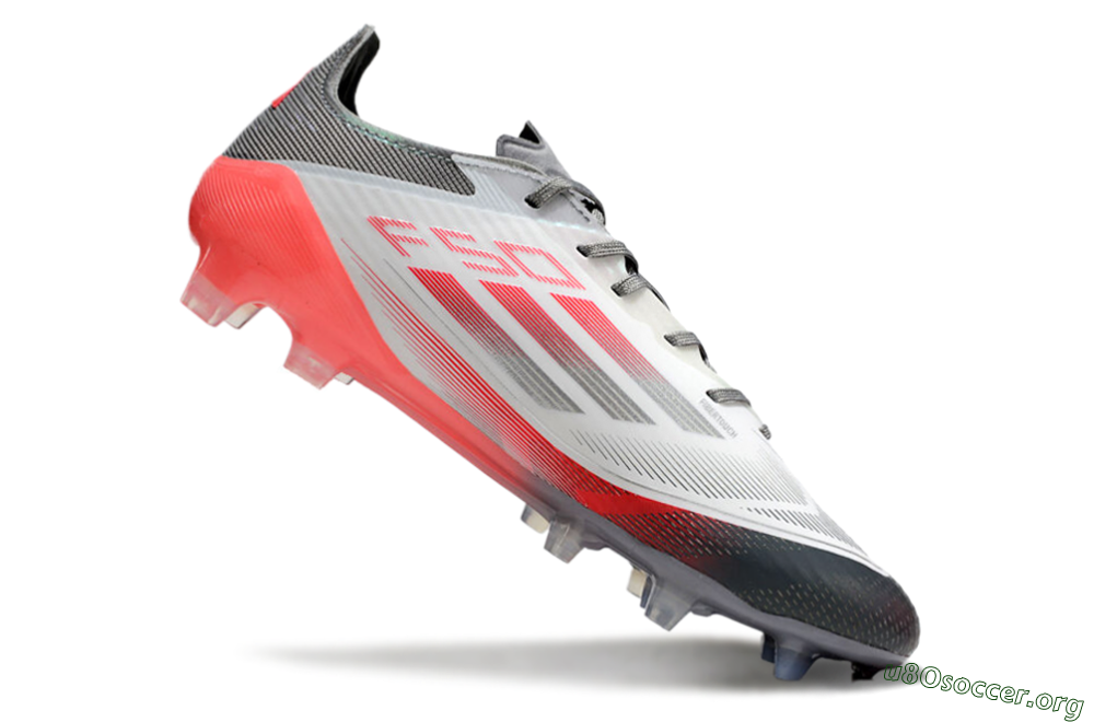 Adidas F50 Elite FG Football Boots - White/Silver/Red 4