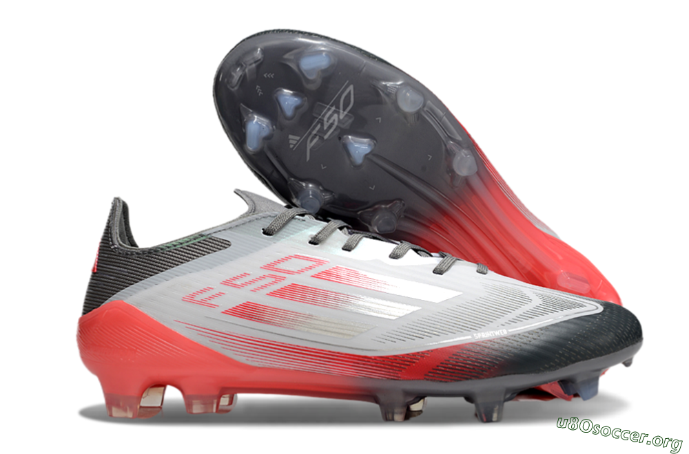 Adidas F50 Elite FG Football Boots - White/Silver/Red 2