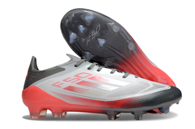 Adidas F50 Elite FG Football Boots - White/Silver/Red