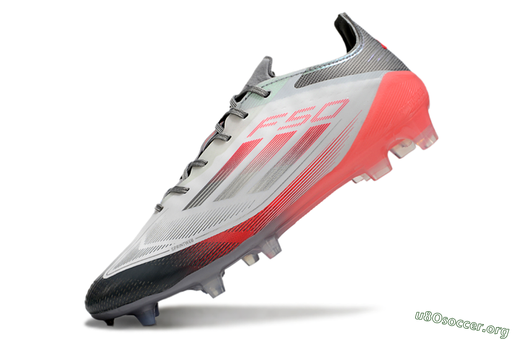 Adidas F50 Elite FG Football Boots - White/Silver/Red 5