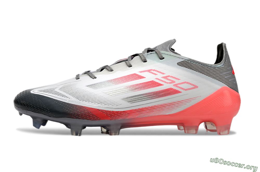 Adidas F50 Elite FG Football Boots - White/Silver/Red 3