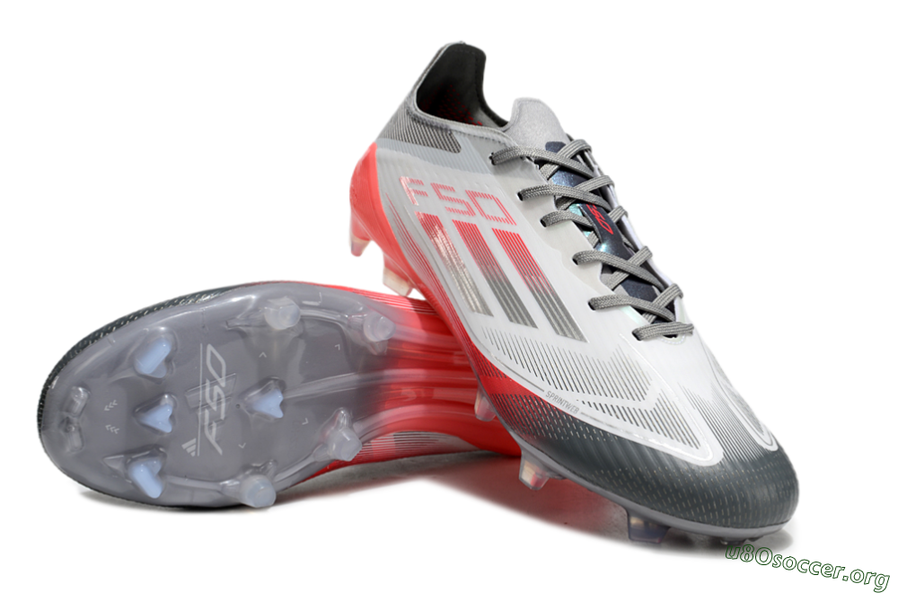 Adidas F50 Elite FG Football Boots - White/Silver/Red 0