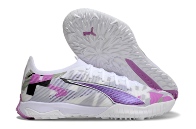 Puma Ultra Ultimate TF Football Shoes - White/Purple/Black