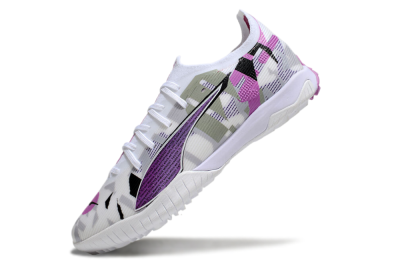 Puma Ultra Ultimate TF Football Shoes - White/Purple/Black