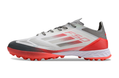 Adidas F50 Pro TF Football Shoes - White/Silver/Red