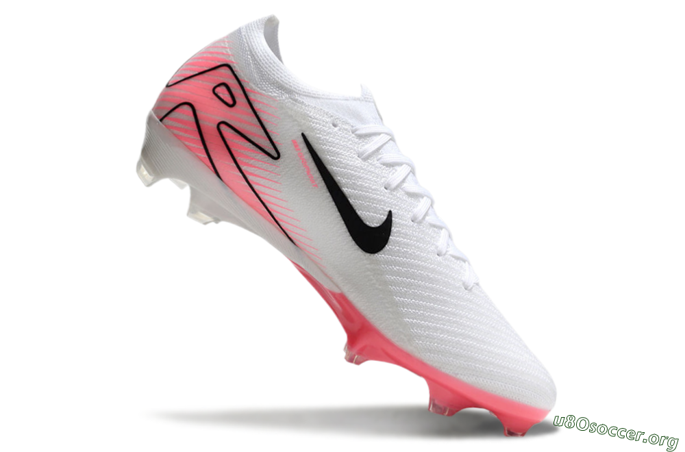Nike Air Zoom Mercurial Vapor 16 Elite FG Football Boots - White/Black/Pink 4