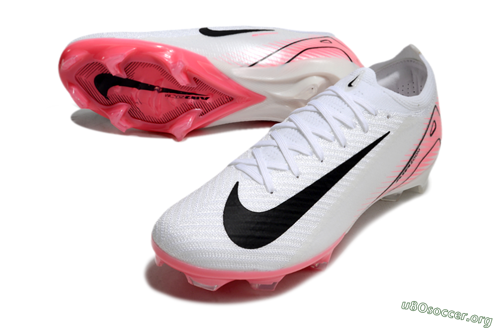 Nike Air Zoom Mercurial Vapor 16 Elite FG Football Boots - White/Black/Pink 0