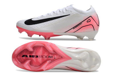 Nike Air Zoom Mercurial Vapor 16 Elite FG Football Boots - White/Black/Pink