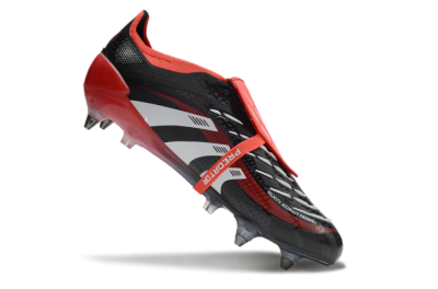 Adidas Predator 25 Elite Foldover Tongue SG Football Boots - Black/White/Red