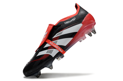 Adidas Predator 25 Elite Foldover Tongue SG Football Boots - Black/White/Red