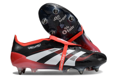 Adidas Predator 25 Elite Foldover Tongue SG Football Boots - Black/White/Red