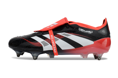 Adidas Predator 25 Elite Foldover Tongue SG Football Boots - Black/White/Red