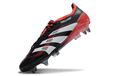Adidas Predator 25 Elite SG Football Boots - Black/White/Red