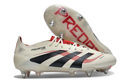 Adidas Predator 25 Elite SG Football Boots - White/Black/Red