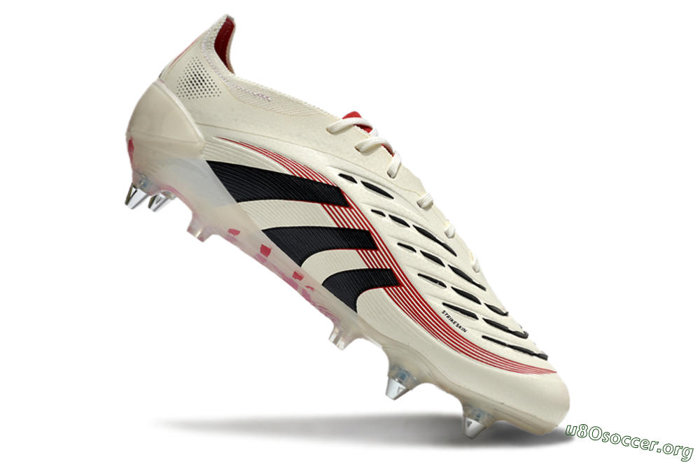 Adidas Predator 25 Elite SG Football Boots - White/Black/Red 4