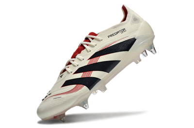 Adidas Predator 25 Elite SG Football Boots - White/Black/Red