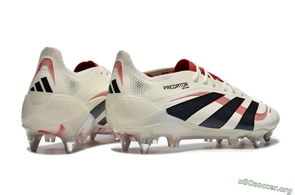 Adidas Predator 25 Elite SG Football Boots - White/Black/Red 6