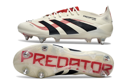 Adidas Predator 25 Elite SG Football Boots - White/Black/Red