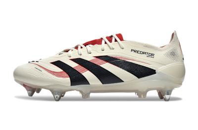 Adidas Predator 25 Elite SG Football Boots - White/Black/Red