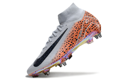 Nike Air Zoom Mercurial Superfly 10 Elite SG Football Boots - Grey/Black/Leopard
