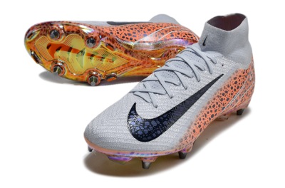 Nike Air Zoom Mercurial Superfly 10 Elite SG Football Boots - Grey/Black/Leopard