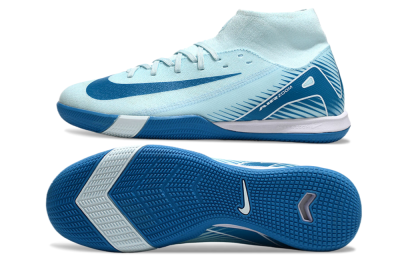 Nike Air Zoom Mercurial Superfly 10 Academy IC Football Shoes - Jade/Blue/White