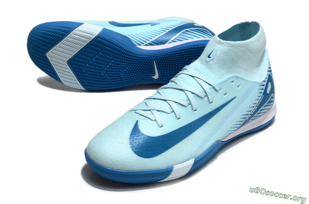 Nike Air Zoom Mercurial Superfly 10 Academy IC Football Shoes - Jade/Blue/White 0