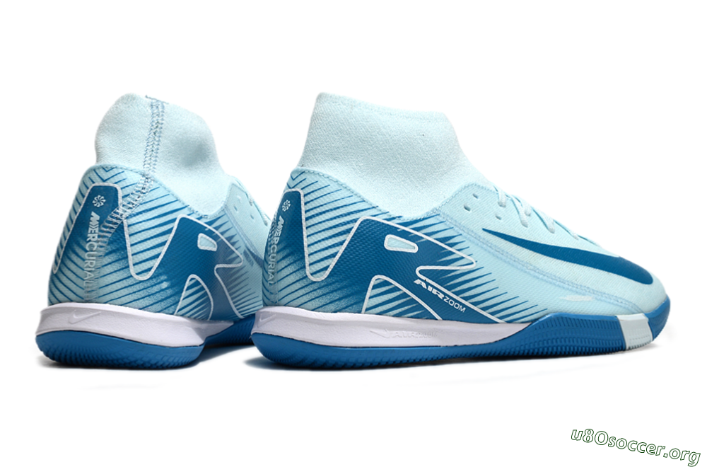 Nike Air Zoom Mercurial Superfly 10 Academy IC Football Shoes - Jade/Blue/White 6