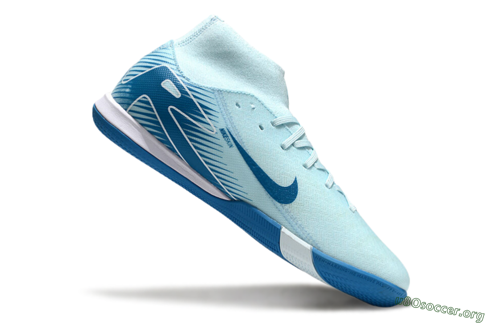 Nike Air Zoom Mercurial Superfly 10 Academy IC Football Shoes - Jade/Blue/White 4