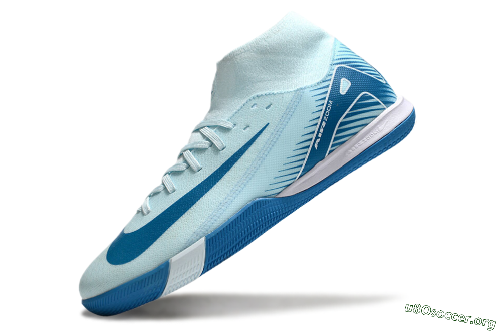 Nike Air Zoom Mercurial Superfly 10 Academy IC Football Shoes - Jade/Blue/White 5