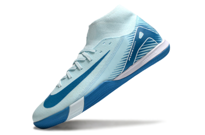 Nike Air Zoom Mercurial Superfly 10 Academy IC Football Shoes - Jade/Blue/White