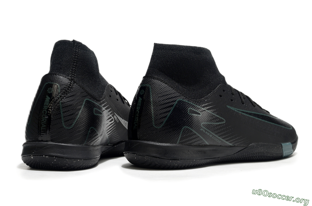 Nike Air Zoom Mercurial Superfly 10 Academy IC Football Shoes - Black/Green 6