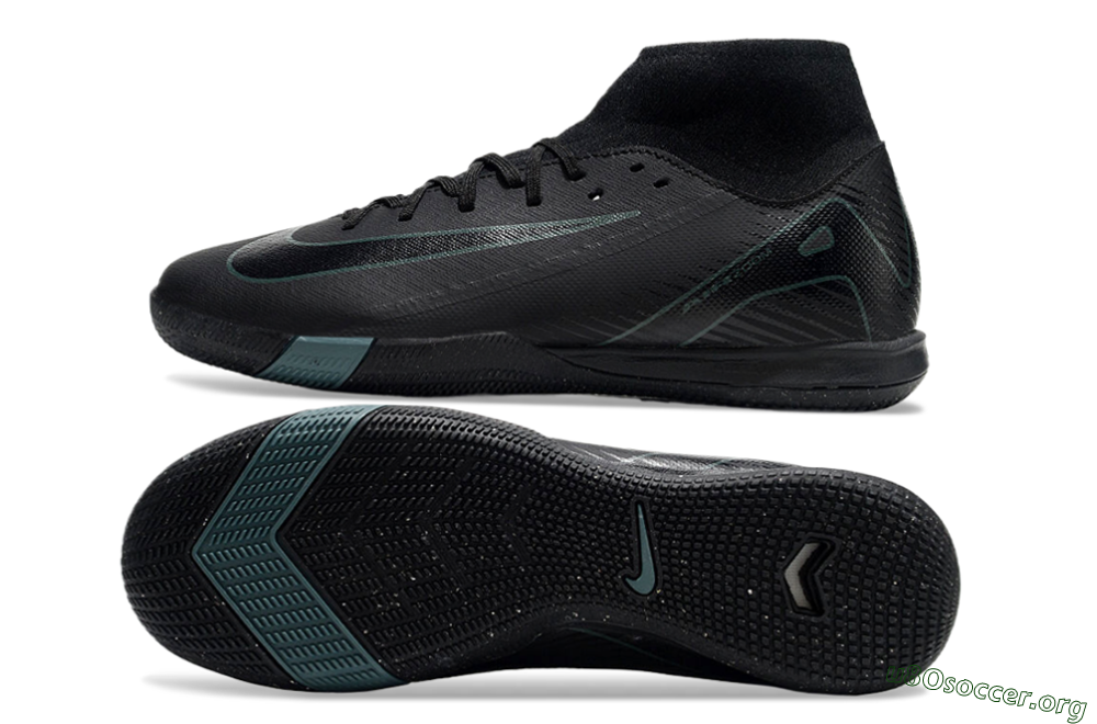 Nike Air Zoom Mercurial Superfly 10 Academy IC Football Shoes - Black/Green 1