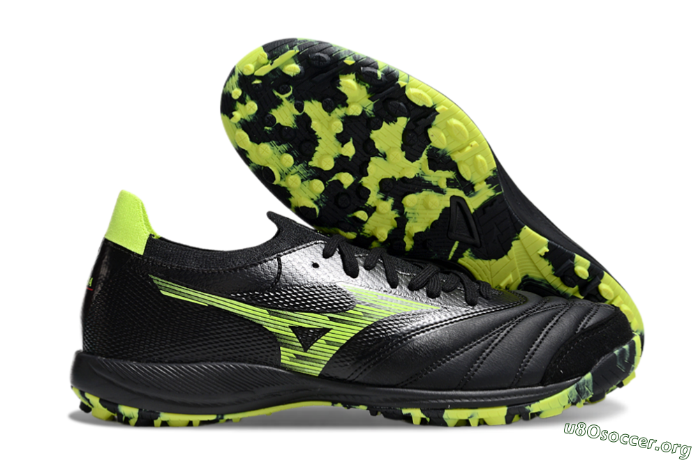 Mizuno Morelia Neo Sala M8 TF Football Shoes - Black/Yellow 2