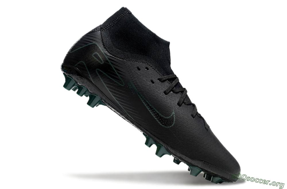 Nike Air Zoom Mercurial Superfly 10 Academy AG Football Boots - Black/Green 4