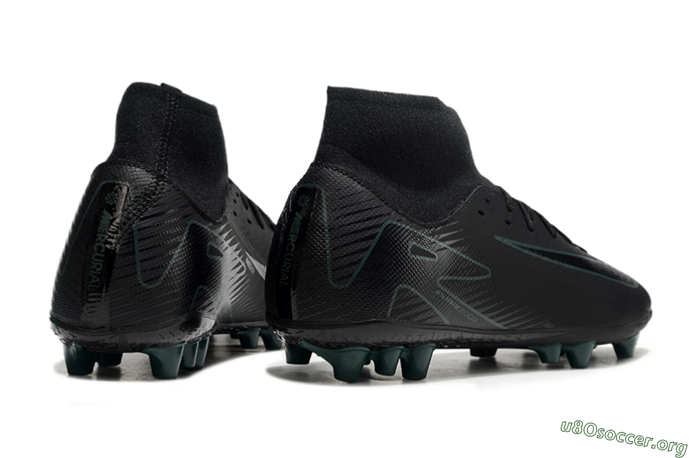 Nike Air Zoom Mercurial Superfly 10 Academy AG Football Boots - Black/Green 6