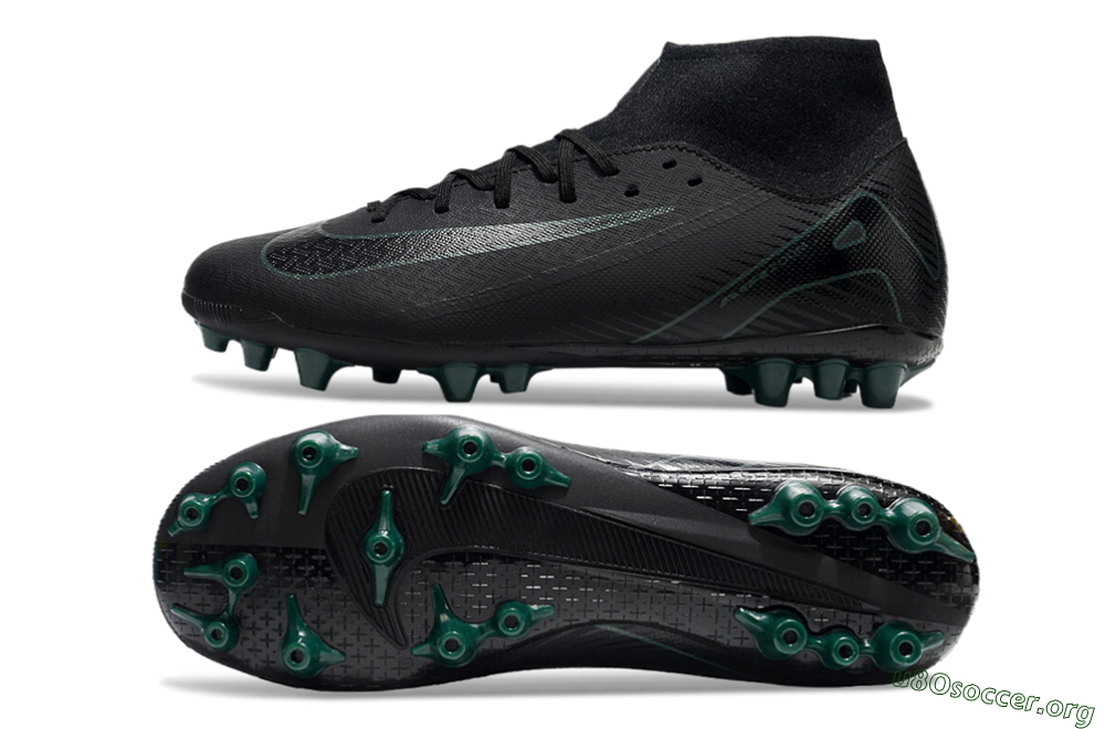 Nike Air Zoom Mercurial Superfly 10 Academy AG Football Boots - Black/Green 1