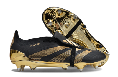 Adidas Predator Elite Foldover Tongue SG Football Boots - Black/Gold