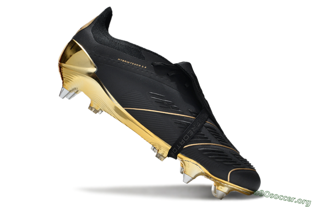 Adidas Predator Elite Foldover Tongue SG Football Boots - Black/Gold 4