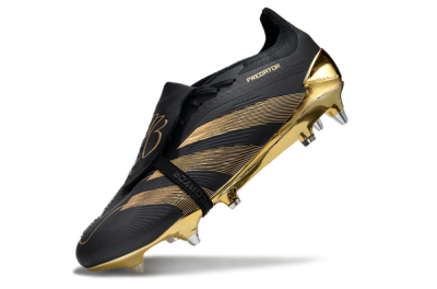 Adidas Predator Elite Foldover Tongue SG Football Boots - Black/Gold
