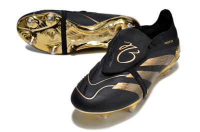 Adidas Predator Elite Foldover Tongue SG Football Boots - Black/Gold