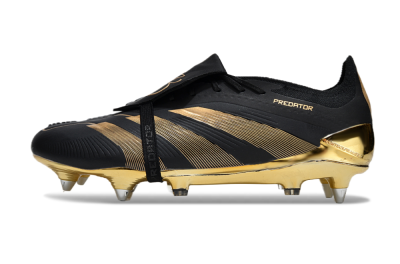 Adidas Predator Elite Foldover Tongue SG Football Boots - Black/Gold