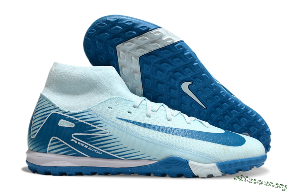 Nike Air Zoom Mercurial Superfly 10 Academy TF Football Shoes - Jade/Blue/White 2