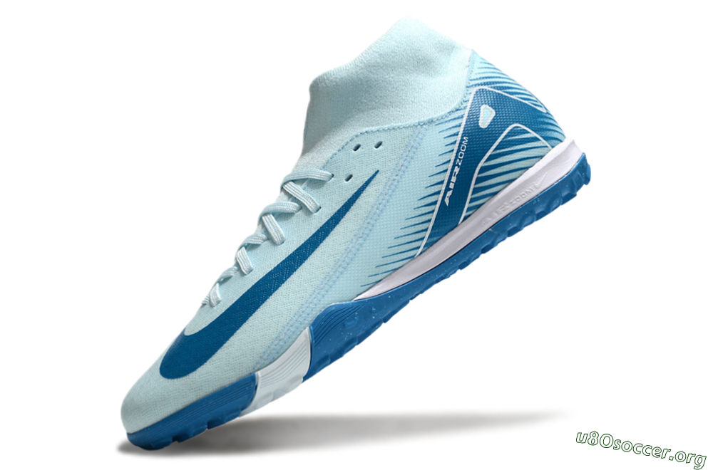 Nike Air Zoom Mercurial Superfly 10 Academy TF Football Shoes - Jade/Blue/White 5