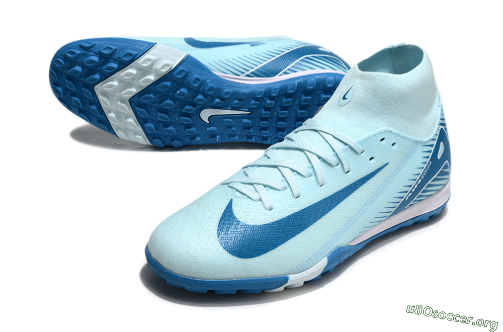 Nike Air Zoom Mercurial Superfly 10 Academy TF Football Shoes - Jade/Blue/White 0