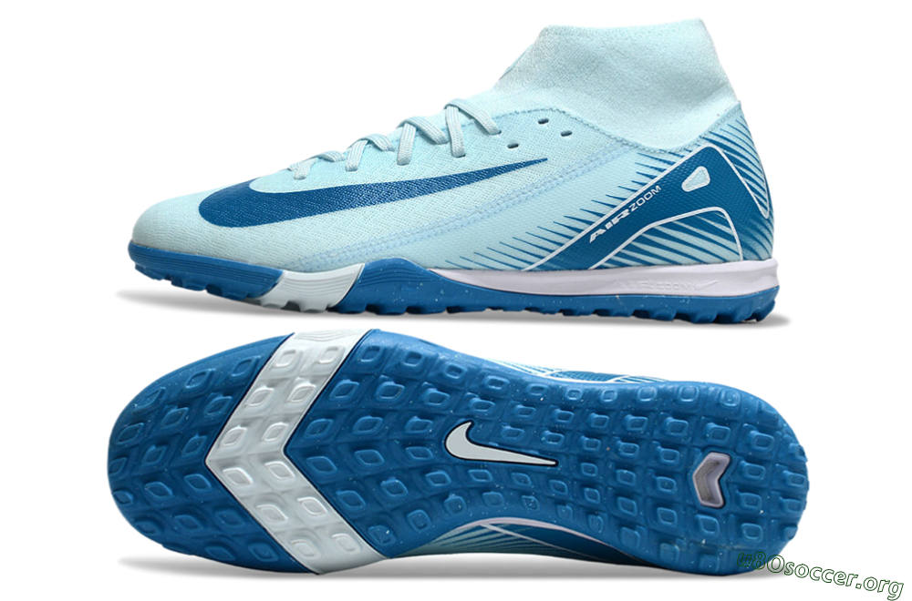 Nike Air Zoom Mercurial Superfly 10 Academy TF Football Shoes - Jade/Blue/White 1