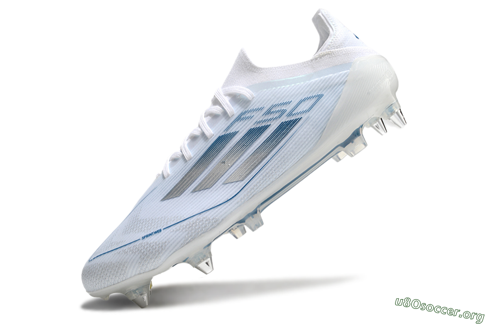 Adidas F50 Elite SG Football Boots - White/Silver/Blue 5